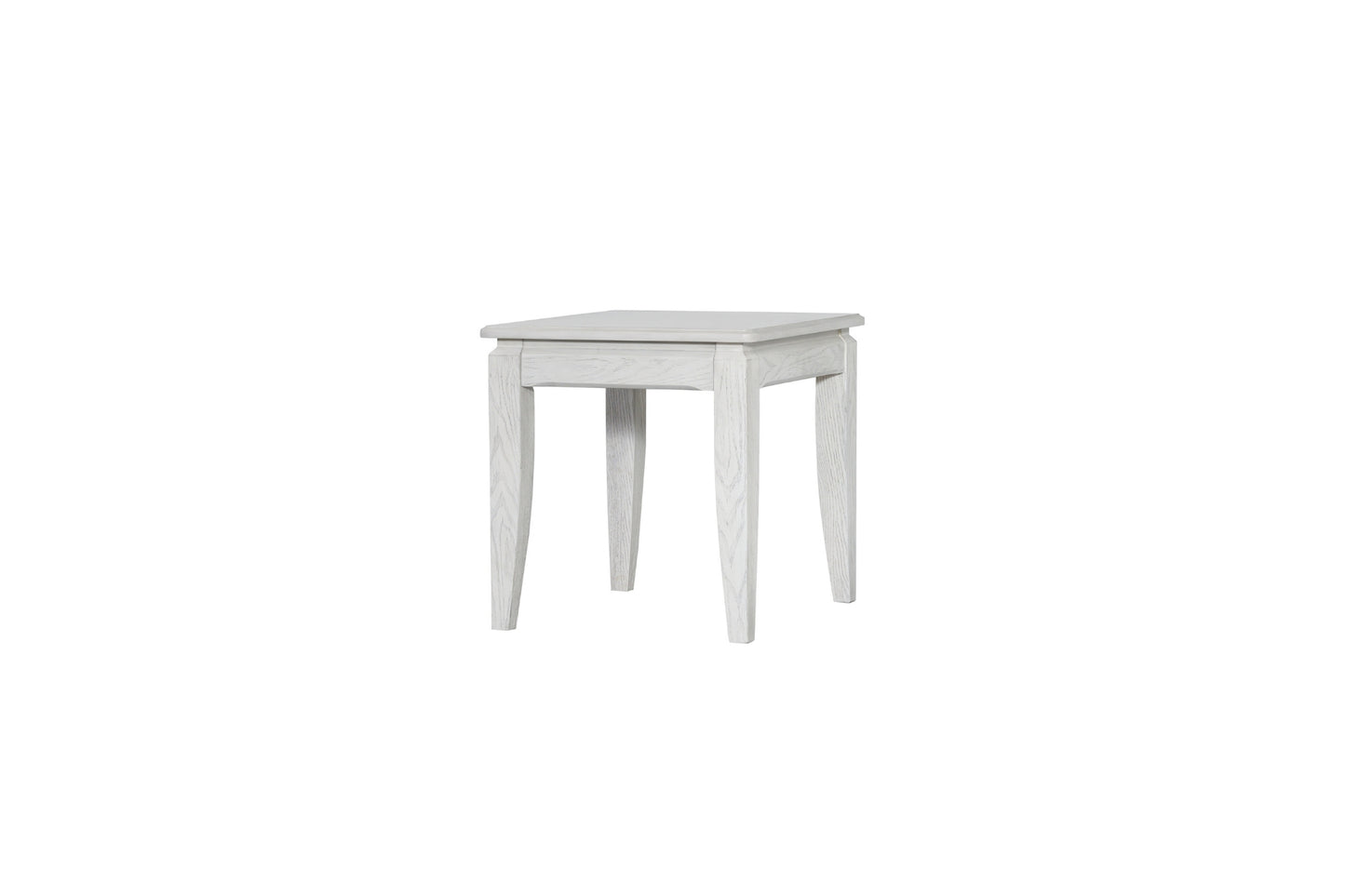 Whitewash End Table