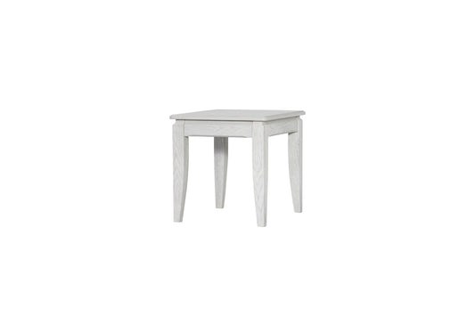 Whitewash End Table