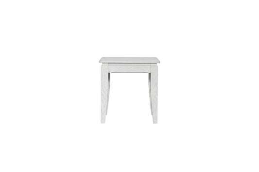 Whitewash End Table