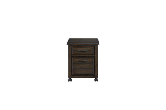Coffee 2-Drawer Filing Cabinet