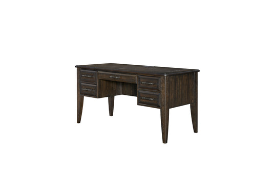 Coffee 5-Drawer Desk