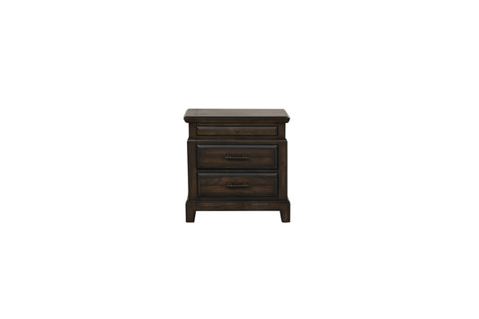 Coffee 2-Drawer Nightstand