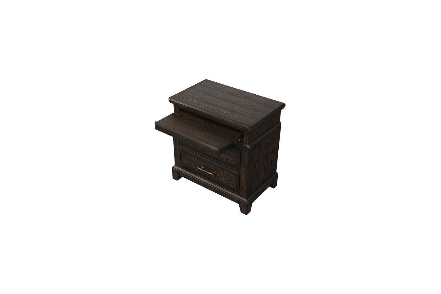 Coffee 2-Drawer Nightstand