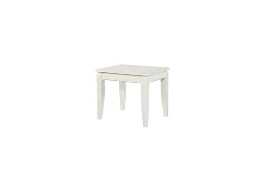 Whitewash End Table